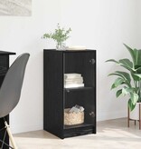 VidaXL Dressoir Zwart eiken 35 x 37 x 76 cm Bewerkt hout