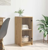 VidaXL Dressoir artisanaal eikenkleurig 35 x 37 x 76 cm Bewerkt hout