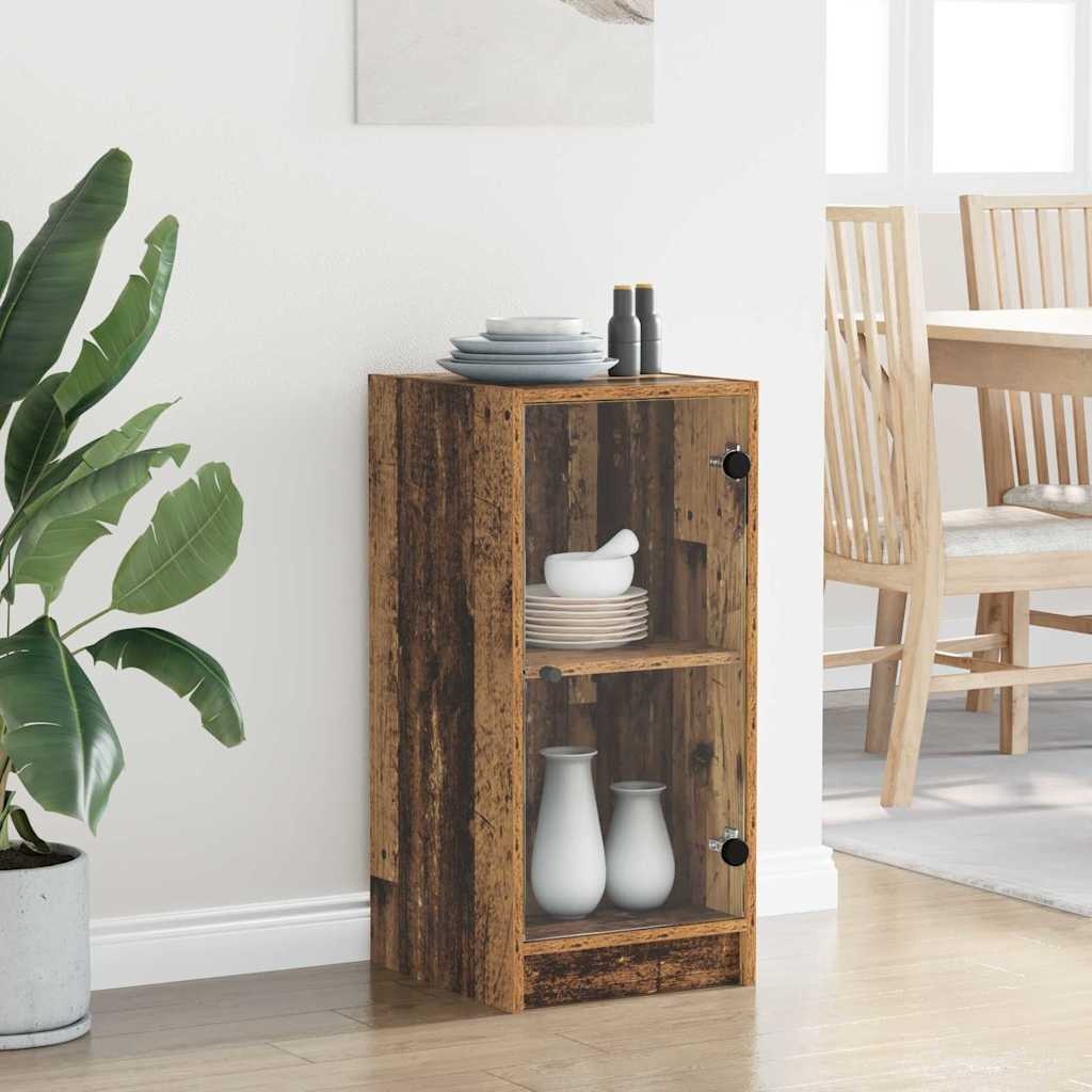 VidaXL Dressoir Oud hout 35 x 37 x 76 cm Bewerkt hout