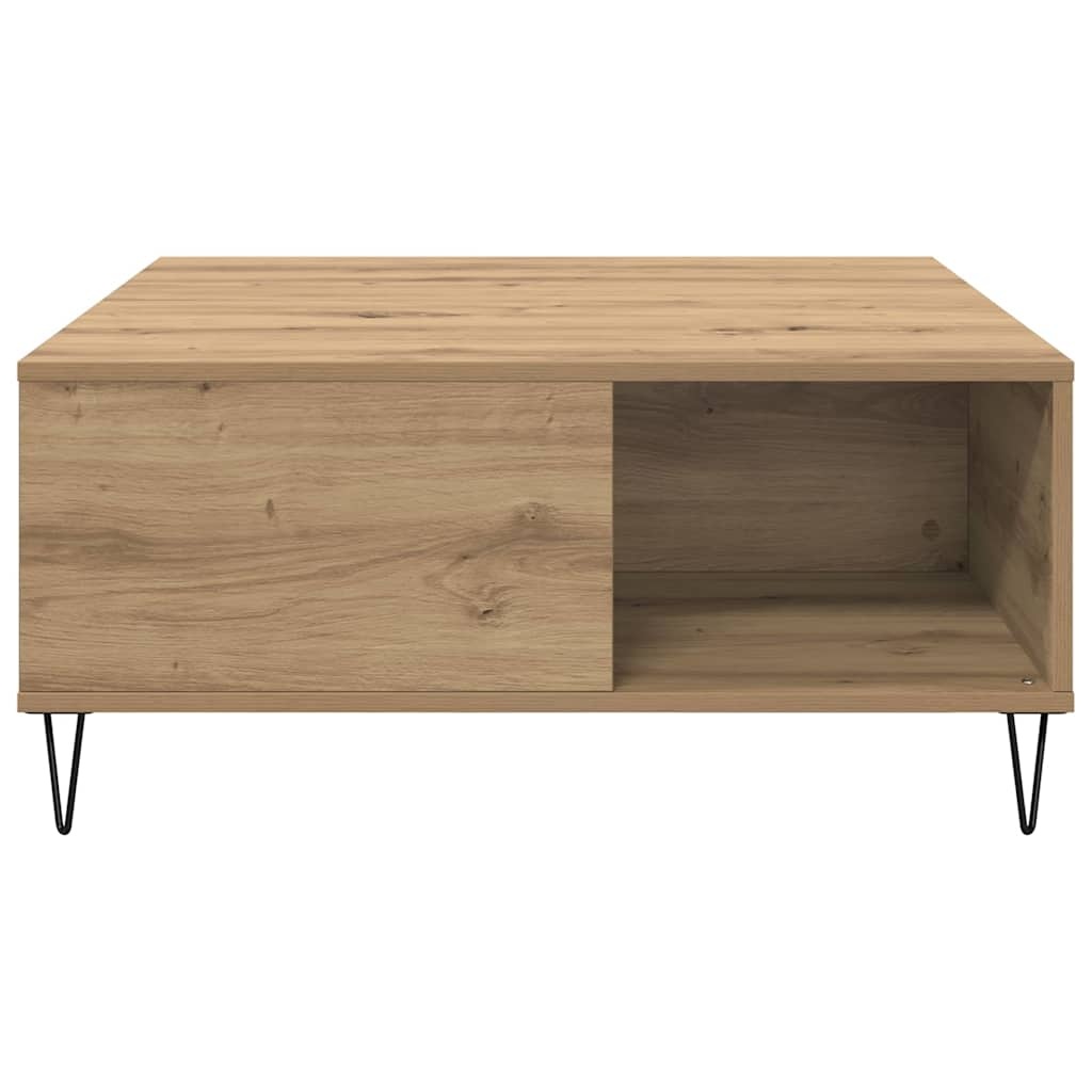 VidaXL Salontafel artisanaal eikenkleurig 80 x 80 x 36.5 cm