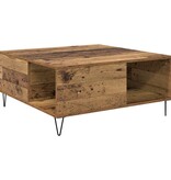 VidaXL Salontafel Oud hout 80 x 80 x 36.5 cm Bewerkt hout