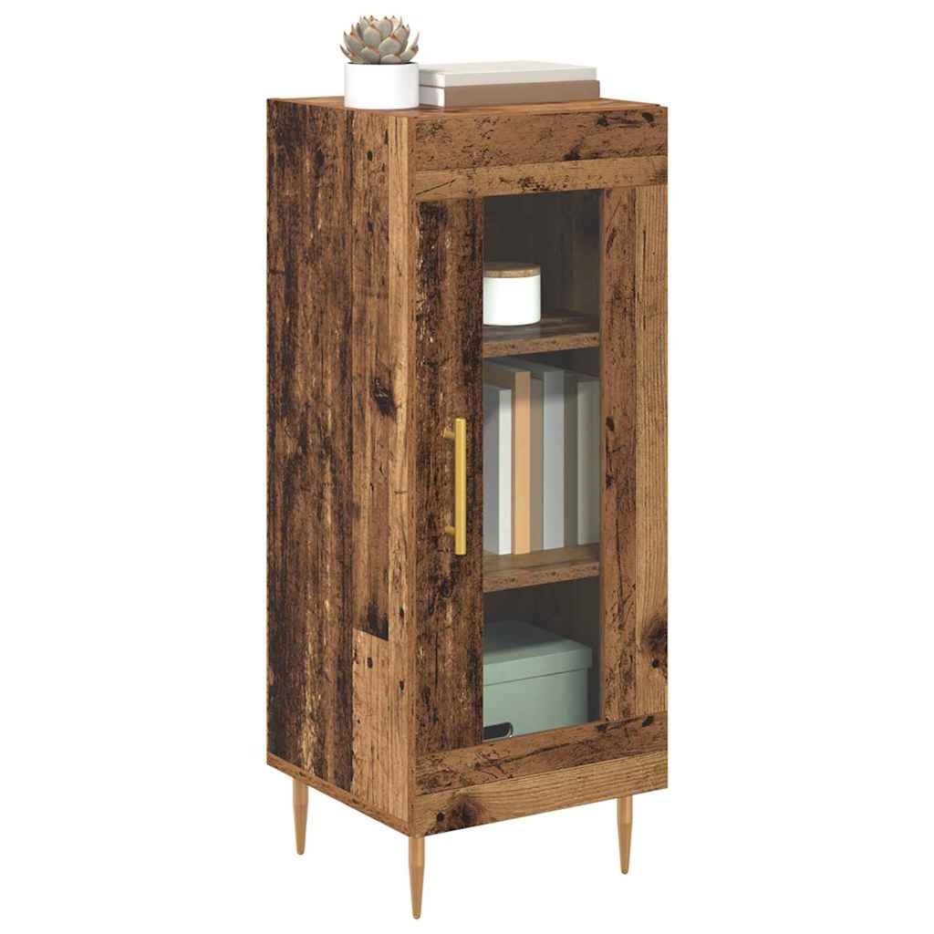 VidaXL Dressoir Oud hout 34 x 34.5 x 90 cm Bewerkt hout