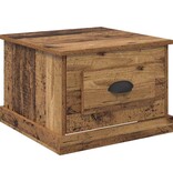 VidaXL Salontafel with Drawer Oud hout 50 x 50 x 35 cm Bewerkt hout