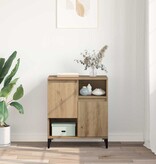 VidaXL Dressoir artisanaal eikenkleurig 60 x 35 x 70 cm Bewerkt hout