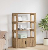 VidaXL Dressoir artisanaal eikenkleurig 30 x 80 x 119,5 cm