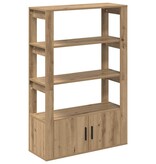 VidaXL Dressoir artisanaal eikenkleurig 30 x 80 x 119,5 cm