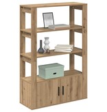 VidaXL Dressoir artisanaal eikenkleurig 30 x 80 x 119,5 cm