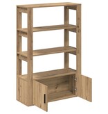 VidaXL Dressoir artisanaal eikenkleurig 30 x 80 x 119,5 cm