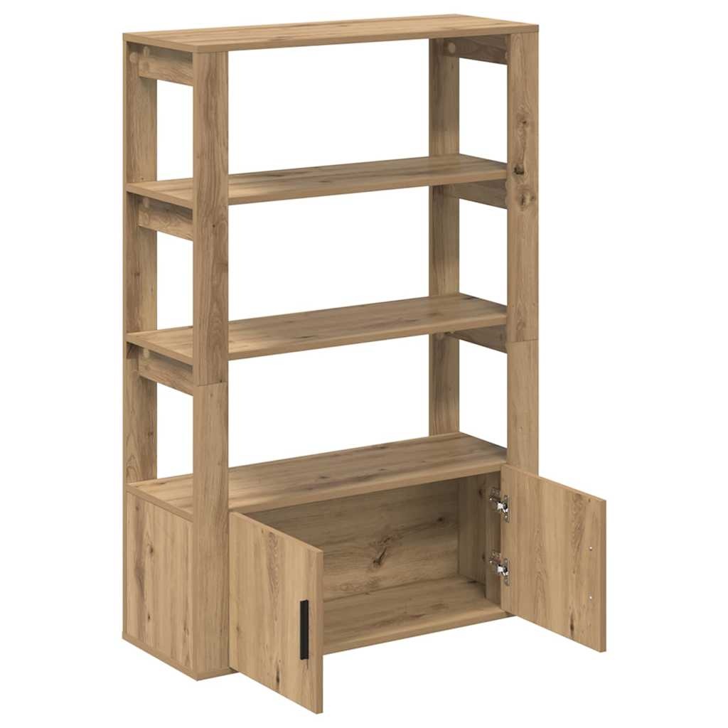 VidaXL Dressoir artisanaal eikenkleurig 30 x 80 x 119,5 cm