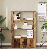 VidaXL Dressoir Oud hout 30 x 80 x 119,5 cm Bewerkt hout