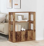 VidaXL Dressoir Oud hout 30 x 80 x 90 cm Bewerkt hout