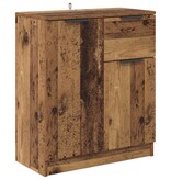 VidaXL Dressoir met lade Oud hout 60 x 30 x 70 cm Bewerkt hout