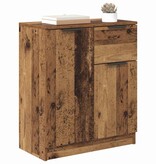 VidaXL Dressoir met lade Oud hout 60 x 30 x 70 cm Bewerkt hout
