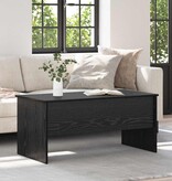 VidaXL Salontafel Zwart eiken 102 x 50,5 x 46,5 cm Bewerkt hout