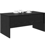 VidaXL Salontafel Zwart eiken 102 x 50,5 x 46,5 cm Bewerkt hout