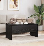 VidaXL Salontafel Zwart eiken 102 x 50,5 x 46,5 cm Bewerkt hout