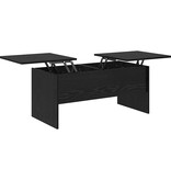 VidaXL Salontafel Zwart eiken 102 x 50,5 x 46,5 cm Bewerkt hout