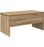 VidaXL Salontafel artisanaal eikenkleurig 102 x 50,5 x 46,5 cm