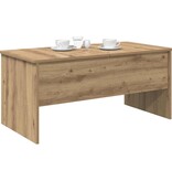VidaXL Salontafel artisanaal eikenkleurig 102 x 50,5 x 46,5 cm