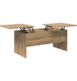 VidaXL Salontafel artisanaal eikenkleurig 102 x 50,5 x 46,5 cm