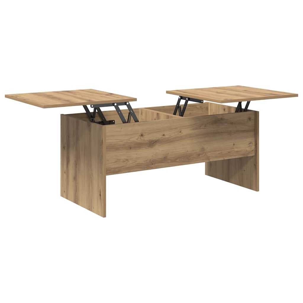 VidaXL Salontafel artisanaal eikenkleurig 102 x 50,5 x 46,5 cm
