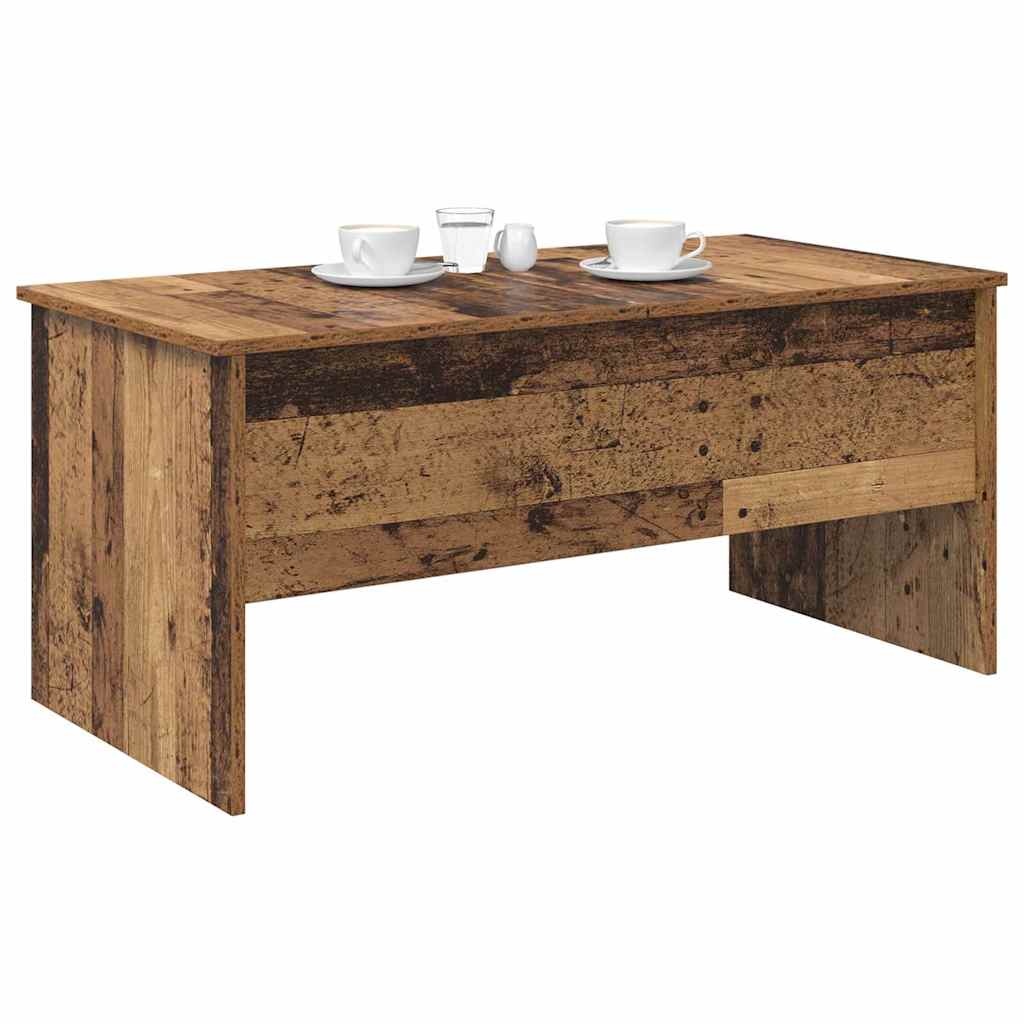 VidaXL Salontafel Oud hout 102 x 50,5 x 46,5 cm Bewerkt hout