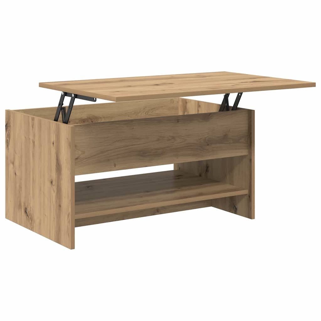 VidaXL Salontafel artisanaal eikenkleurig 80 x 50,5 x 41,5 cm