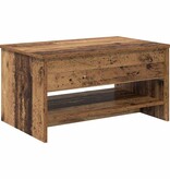 VidaXL Salontafel Oud hout 80 x 50,5 x 41,5 cm Bewerkt hout