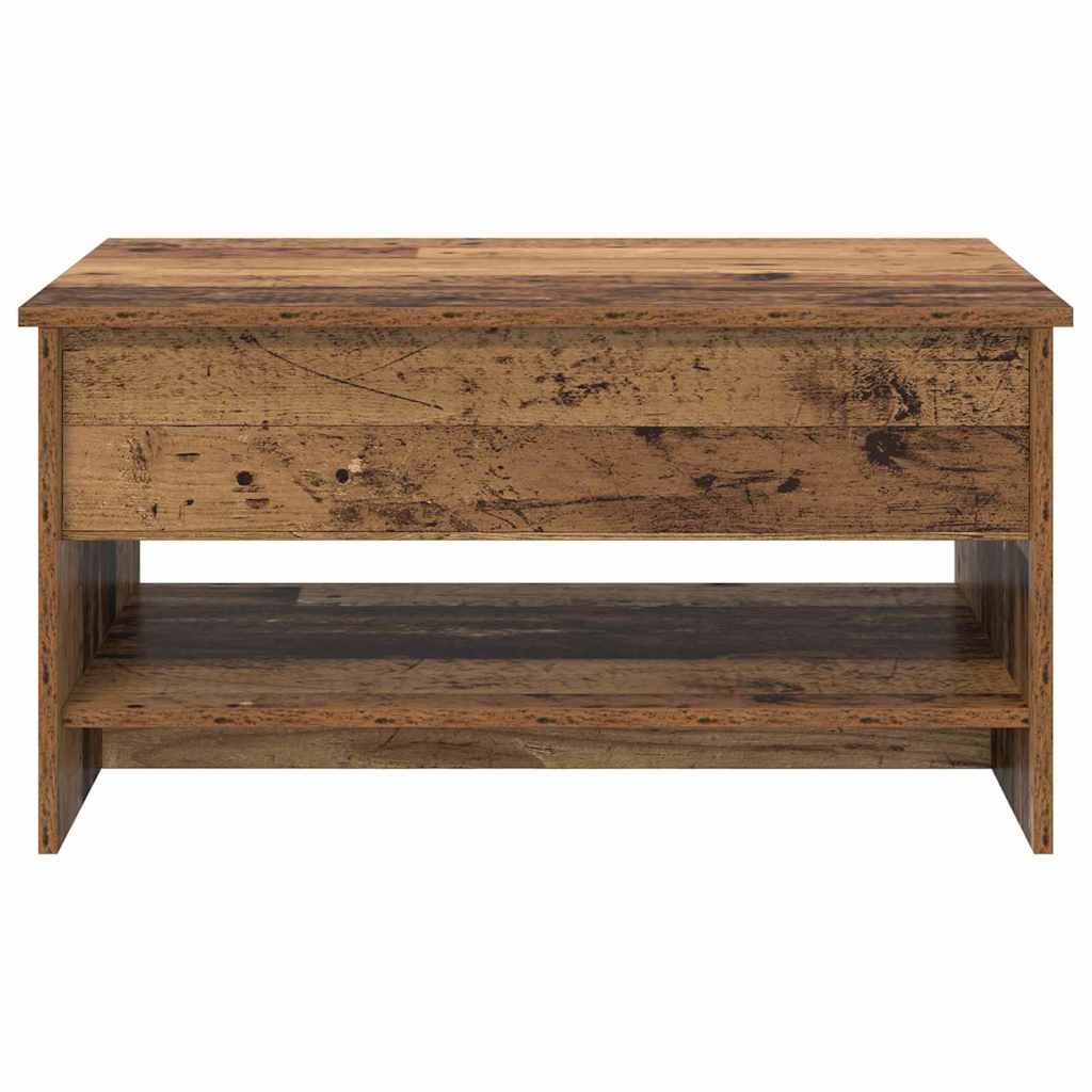 VidaXL Salontafel Oud hout 80 x 50,5 x 41,5 cm Bewerkt hout