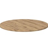 VidaXL Tafelblad artisanaal eikenkleurig 60 x 60 x 1.5 cm Bewerkt hout