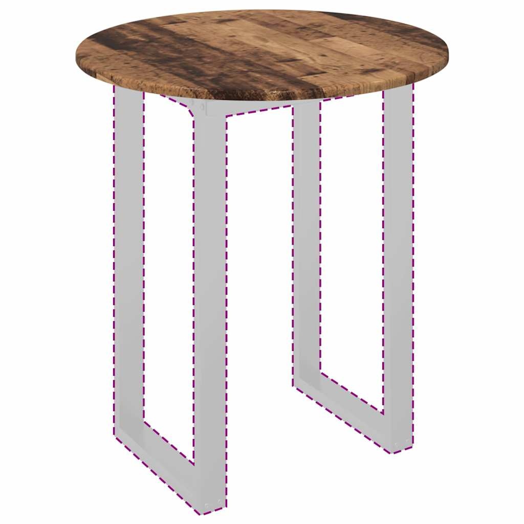 VidaXL Tafelblad Oud hout 60 x 60 x 1.5 cm Bewerkt hout