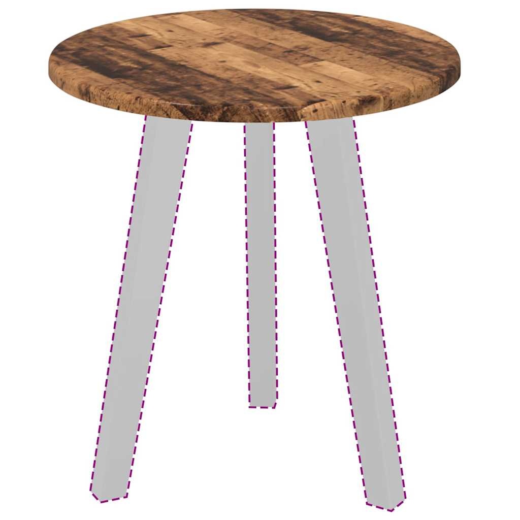 VidaXL Tafelblad Oud hout 40 x 40 x 1.5 cm Bewerkt hout