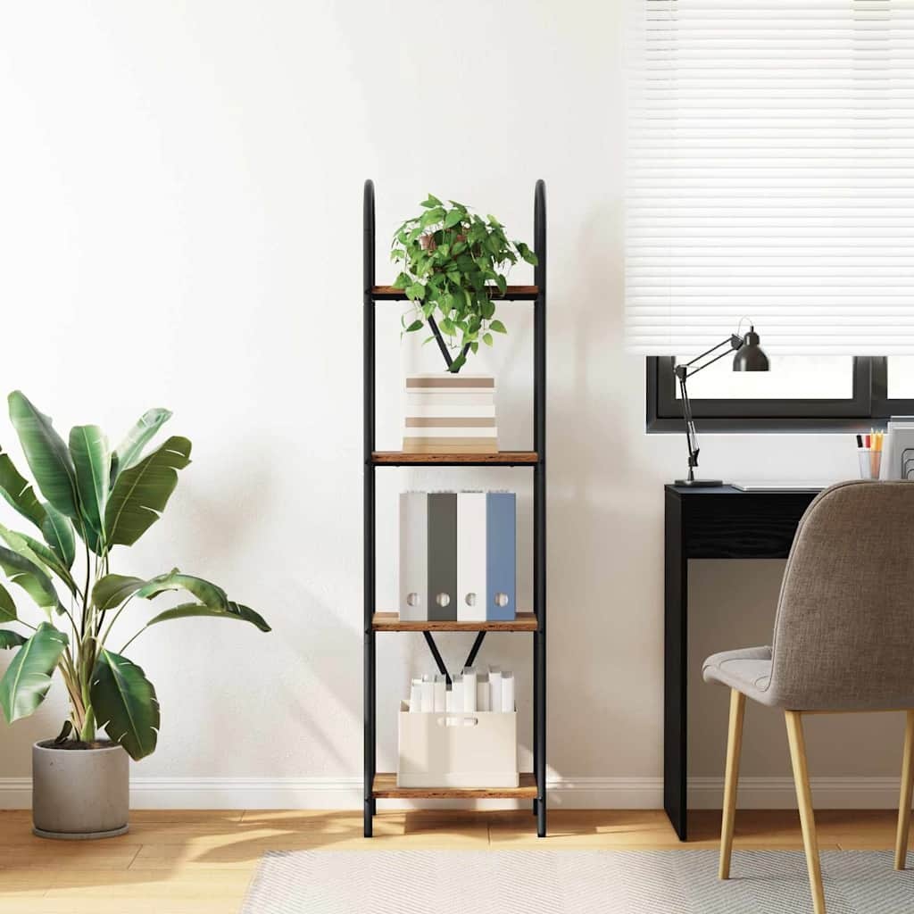 VidaXL Boekenkast Oud hout 40 x 30 x 146 cm Bewerkt hout