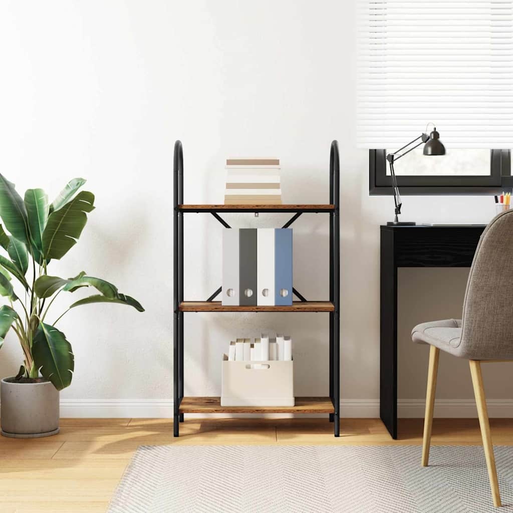 VidaXL Boekenkast Oud hout 60 x 30 x 109 cm Bewerkt hout