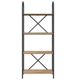 VidaXL Boekenkast artisanaal eikenkleurig 60 x 30 x 146 cm