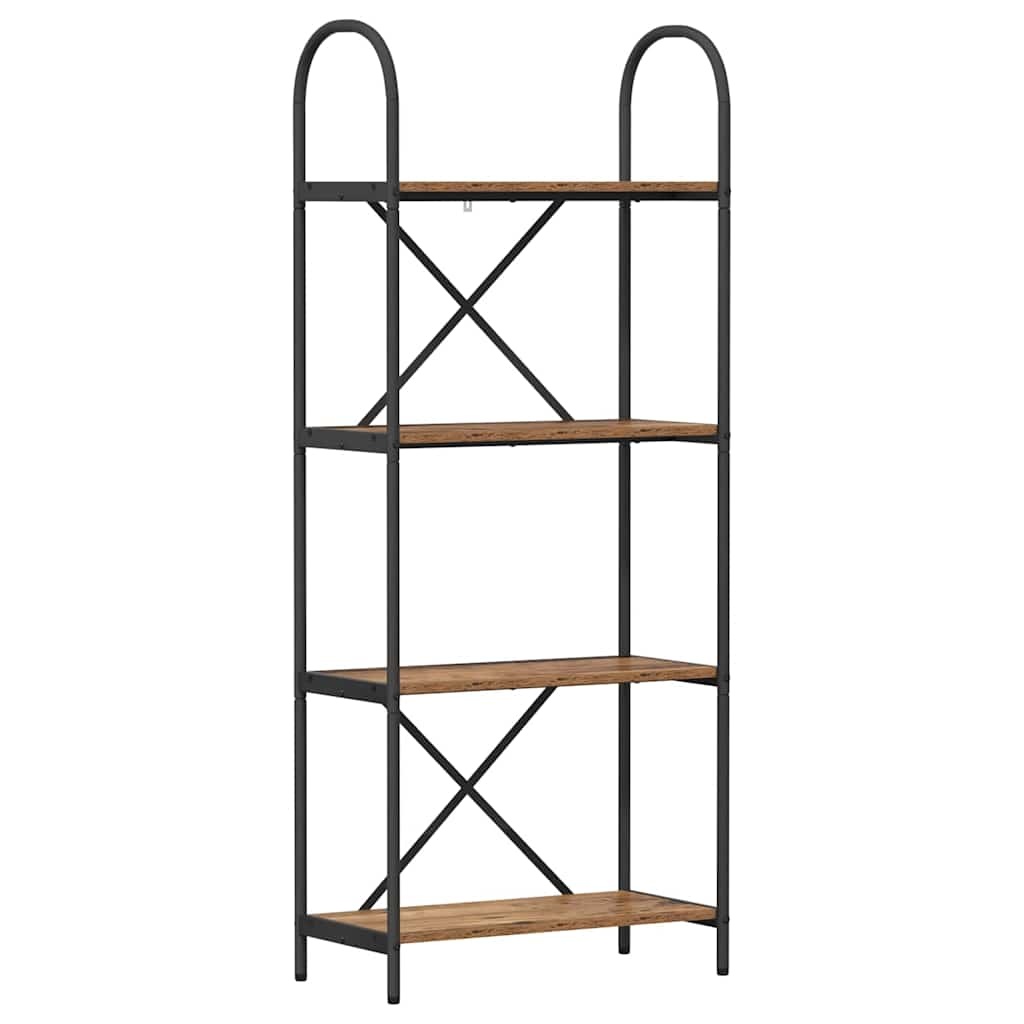 VidaXL Boekenkast Oud hout 60 x 30 x 146 cm Bewerkt hout