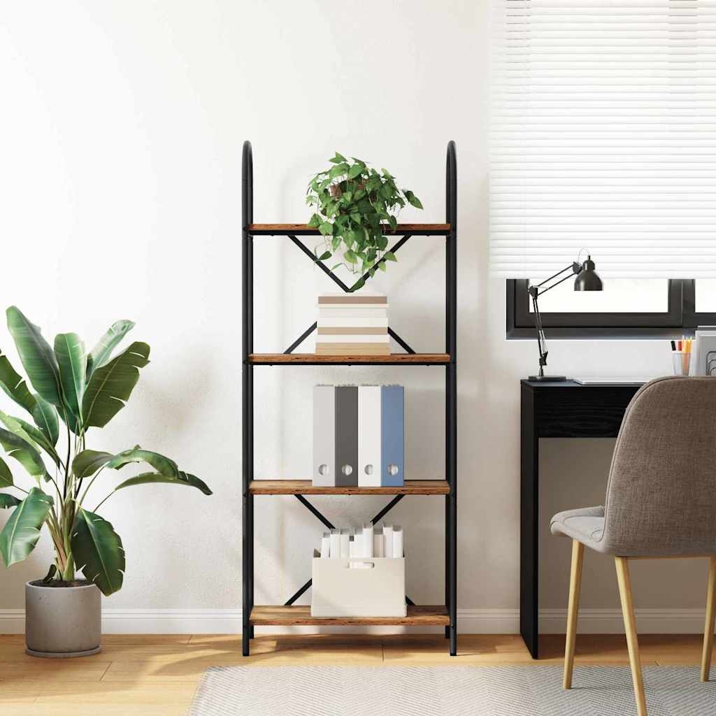 VidaXL Boekenkast Oud hout 60 x 30 x 146 cm Bewerkt hout