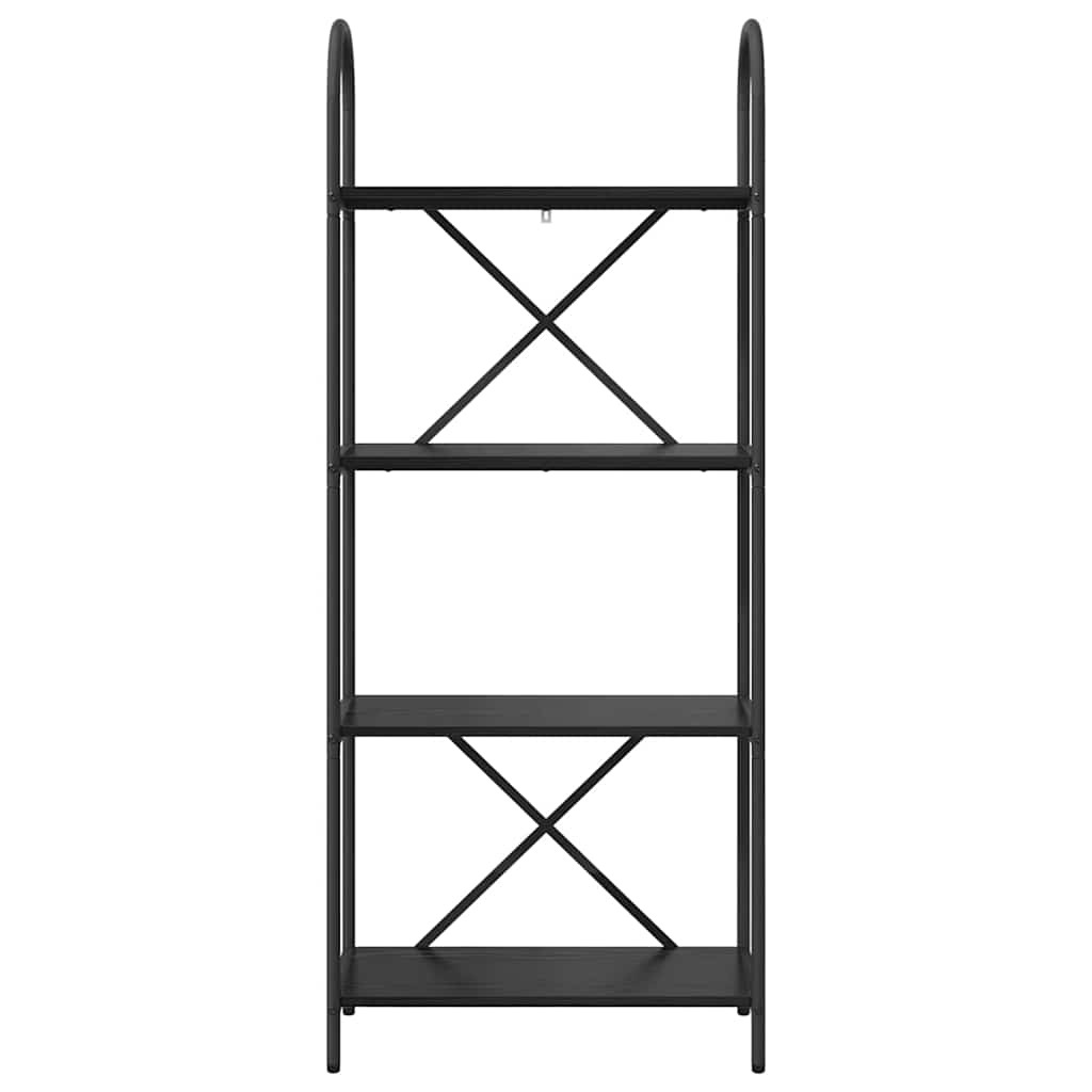 VidaXL Boekenkast Zwart eiken 60 x 30 x 146 cm Bewerkt hout