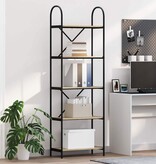VidaXL Boekenkast Sonoma eiken 60 x 30 x 183 cm Bewerkt hout
