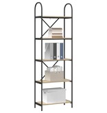 VidaXL Boekenkast Sonoma eiken 60 x 30 x 183 cm Bewerkt hout