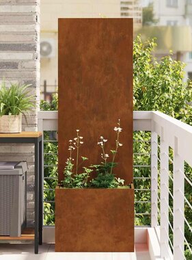 VidaXL Tuin Privacy Screen Fretwerk Roestig 50 x 140 cm Cortenstaal