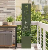 VidaXL Tuin Privacy Screen Olijfgroen 32 x 140 cm Koudgewalst staal