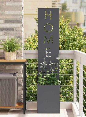 VidaXL Tuin Privacy Screen Antraciet 32 x 140 cm Koudgewalst staal