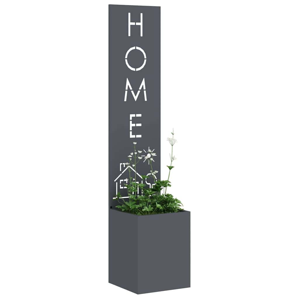 VidaXL Tuin Privacy Screen Antraciet 32 x 140 cm Koudgewalst staal