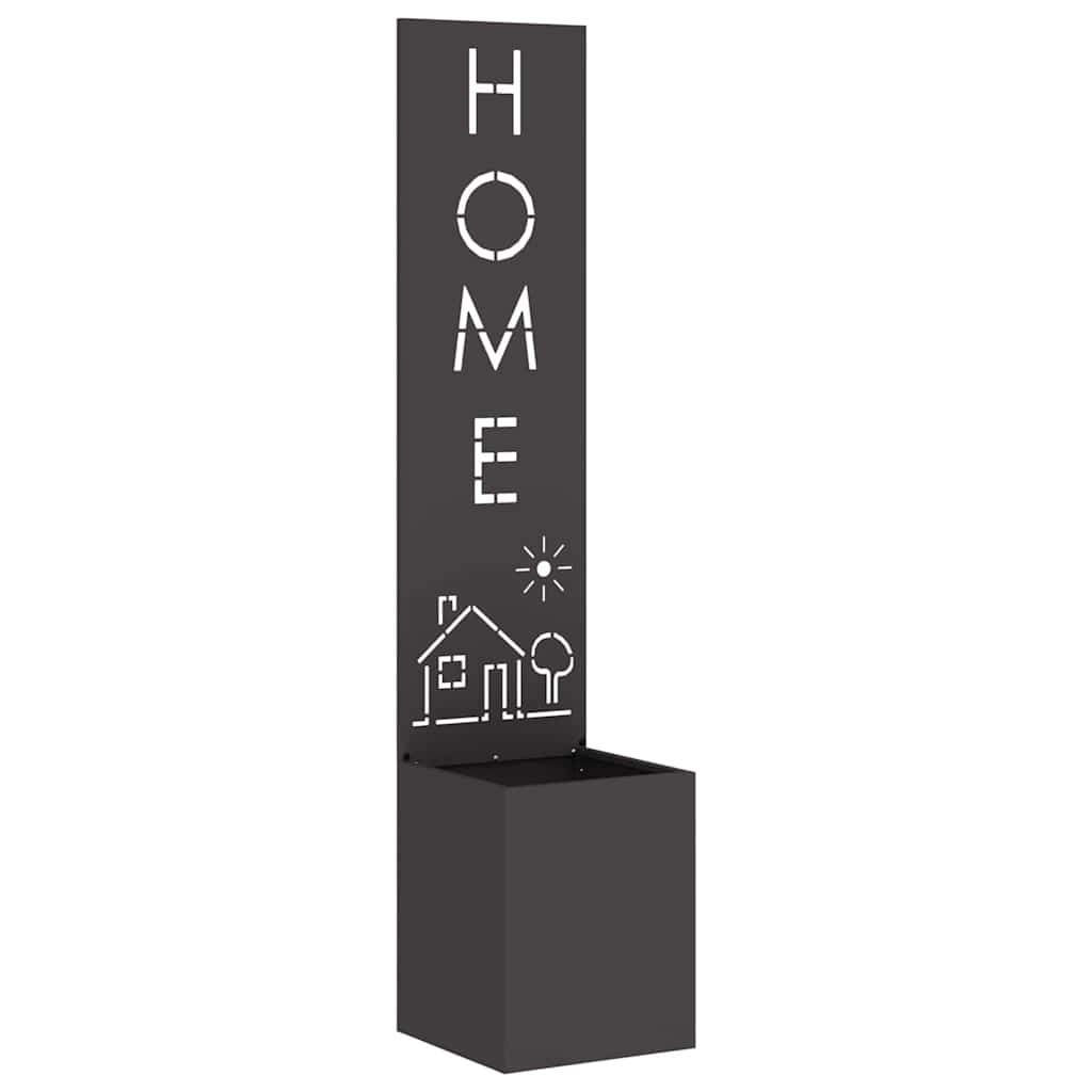 VidaXL Tuin Privacy Screen Zwart 32 x 140 cm Koudgewalst staal