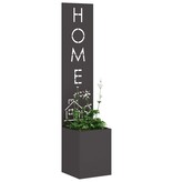 VidaXL Tuin Privacy Screen Zwart 32 x 140 cm Koudgewalst staal