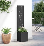 VidaXL Tuin Privacy Screen Zwart 32 x 140 cm Koudgewalst staal