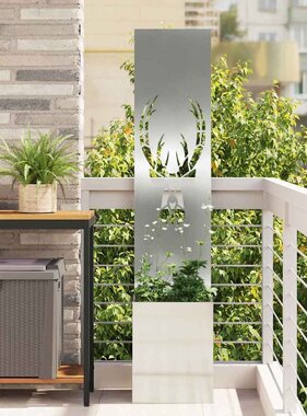 VidaXL Tuin Privacy Screen Zilver 32 x 140 cm Gegalvaniseerd staal