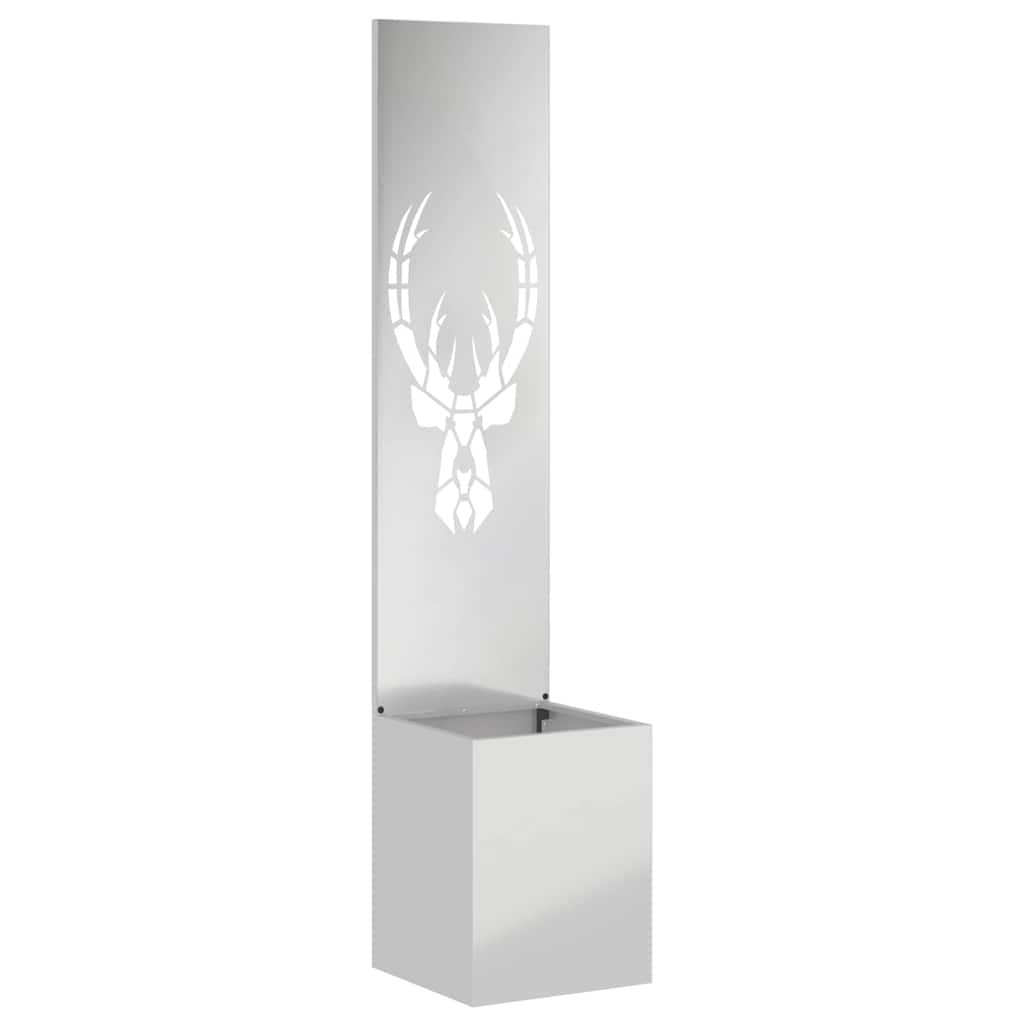 VidaXL Tuin Privacy Screen Zilver 32 x 140 cm Gegalvaniseerd staal