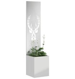 VidaXL Tuin Privacy Screen Zilver 32 x 140 cm Gegalvaniseerd staal